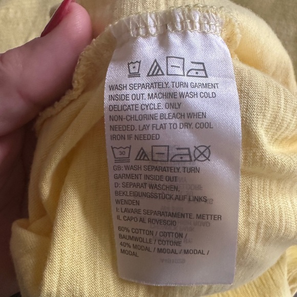 ❤️ BOGO Belle by Kim Gravel Soft Yellow Slub Knit Top with Hood Size XL - Picture 6 of 7